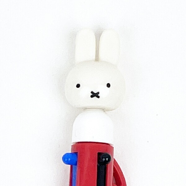 ミッフィー miffy & ANIMALS 3色ボールペン (レッド) 文具  日本製