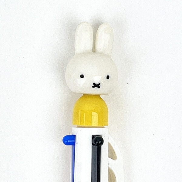 ミッフィー miffy & ANIMALS 3色ボールペン (イエロー) 文具  日本製