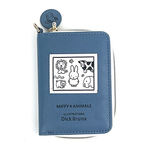 ミッフィー MIFFY & ANIMALS カードケース (ブルー) パスケース