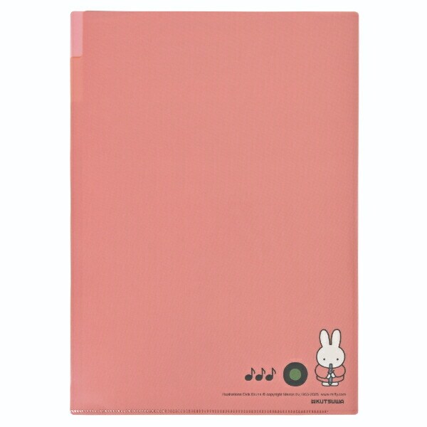 ミッフィー miffy 3ポケット A4クリアホルダー クリアファイル 文具 日本製 MIFFY＆MUSICシリーズ