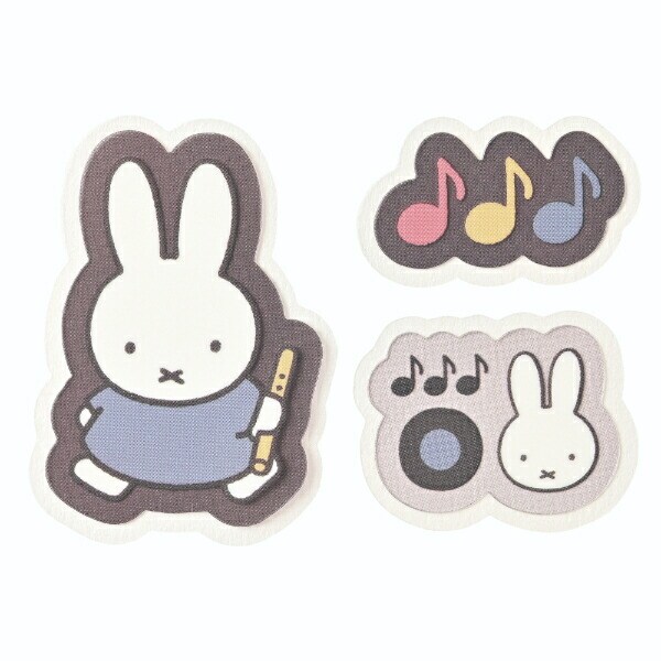 ミッフィー miffy フレークシール (ブルー) 文具 MIFFY＆MUSICシリーズ
