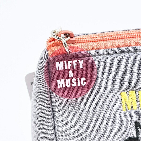 ミッフィー miffy ポーチ (グレー) MIFFY＆MUSICシリーズ