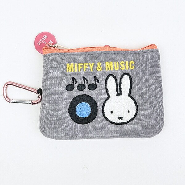 ミッフィー miffy パスケース (グレー) MIFFY&MUSICシリーズ