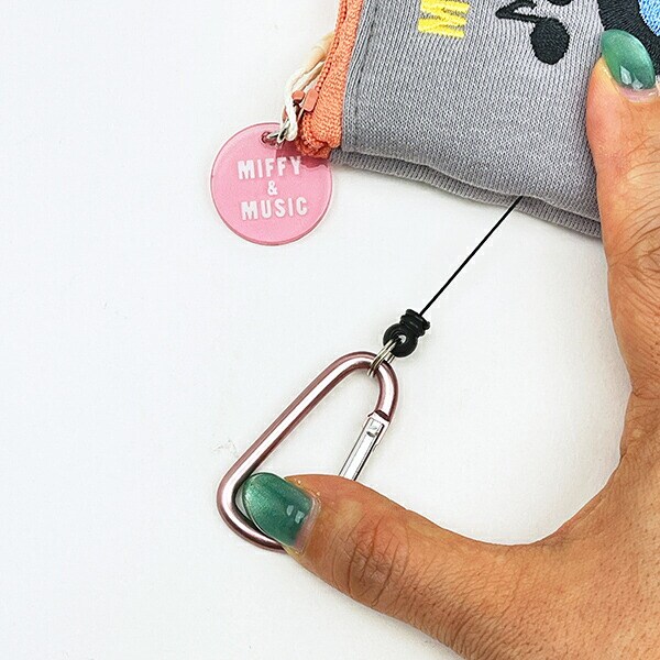 ミッフィー miffy パスケース (グレー) MIFFY＆MUSICシリーズ