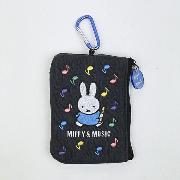 ミッフィー miffy パスケース (ブラック) MIFFY&MUSICシリーズ
