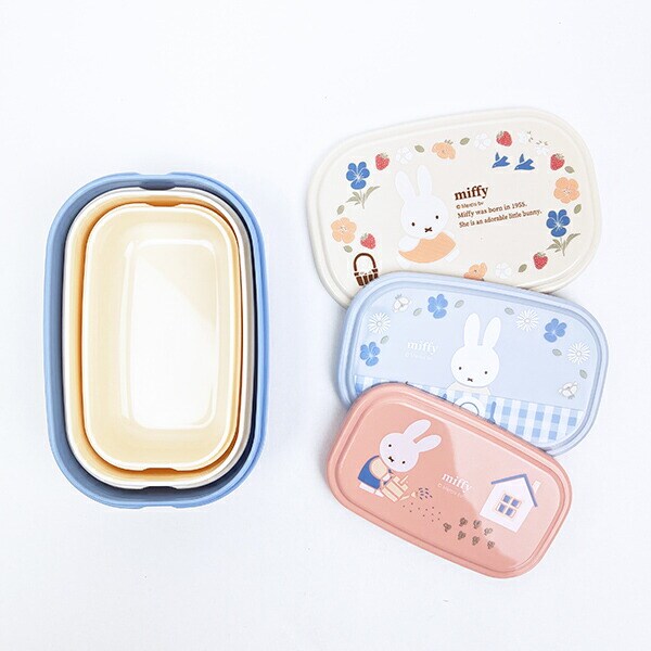 ミッフィー miffy シールBOX(3個セット) ランチ 弁当箱 日本製