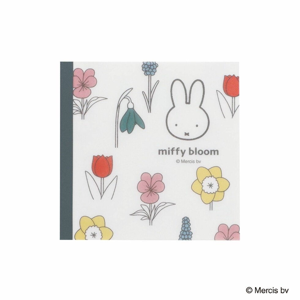 ミッフィー miffy スクエアメモ ホワイト 文具 日本製 ミッフィーブルーム