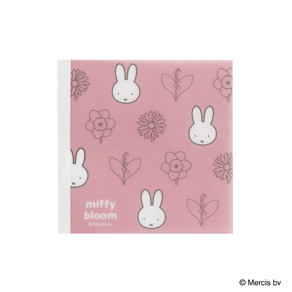 ミッフィー miffy スクエアメモ ピンク 文具 日本製 ミッフィーブルーム