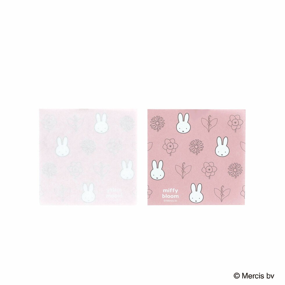 ミッフィー miffy スクエアメモ ピンク 文具 日本製 ミッフィーブルーム
