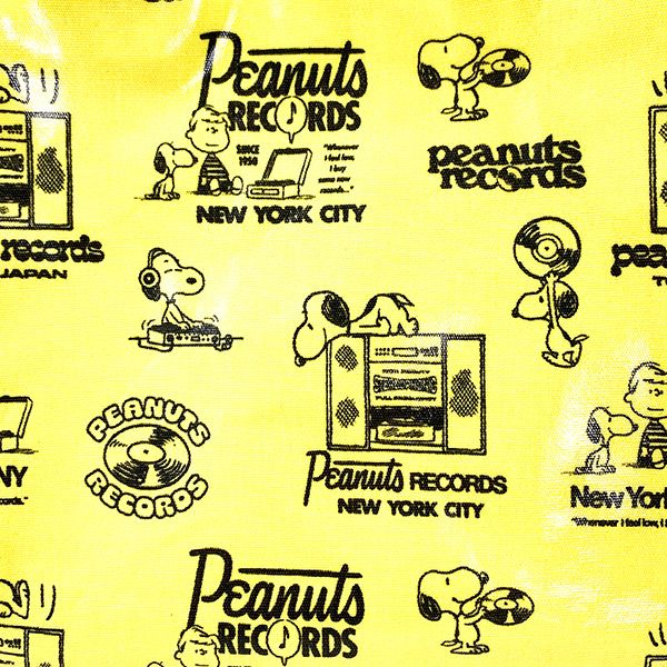 スヌーピー PEANUTS IP.スクエア.ラミネート.Peanuts-70 Records トート バッグ   ルートート