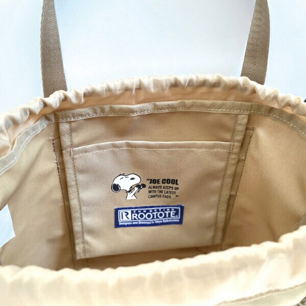 スヌーピー IP.デリ.PEANUTS-8K ランチ トート ショルダー バッグ ブルー  ルートート