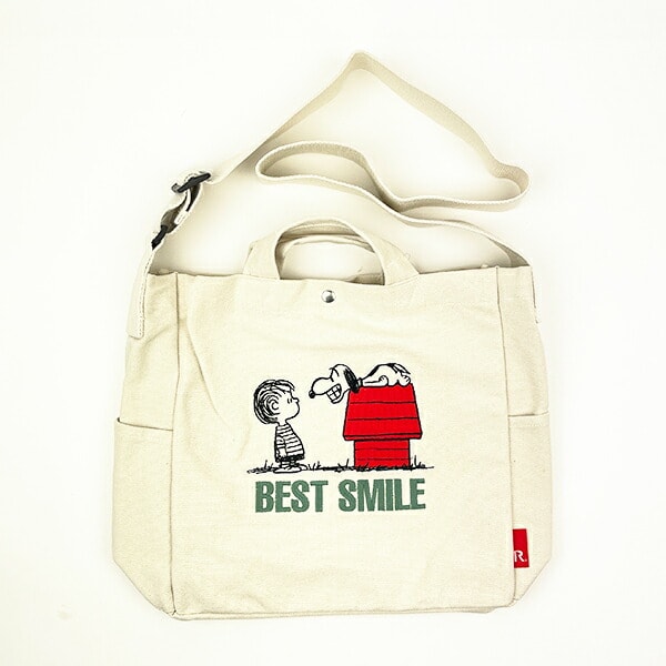 スヌーピー ショルダーバッグ アイボリー ROOTOTE(ルートート) SNOOPY