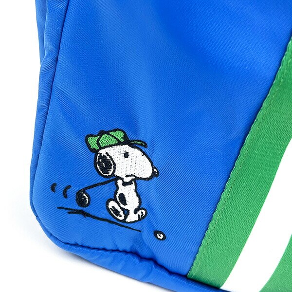 スヌーピー スクエア2WAYショルダートートバッグ ブルー SNOOPY