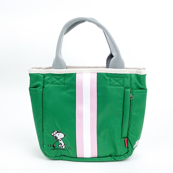 スヌーピー スクエア2WAYショルダートートバッグ グリーン SNOOPY