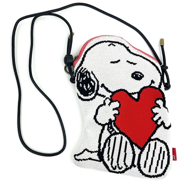 スヌーピー ピローニットショルダーバッグ ハート SNOOPY