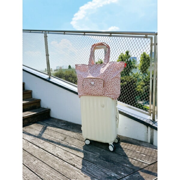 サンリオ ハローキティ パッカブル トートバッグ Lサイズ (Houndstooth) 折り畳み  Sanrio