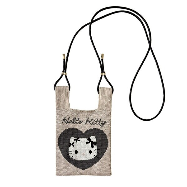 サンリオ ハローキティ ニットミニショルダーバッグ (Heart)  Sanrio