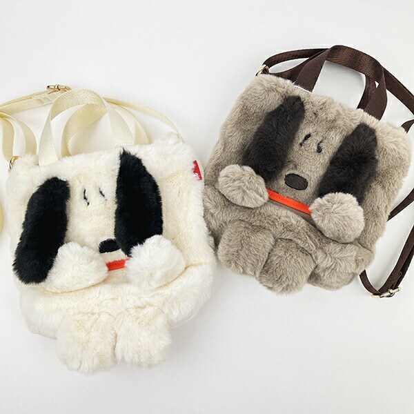 スヌーピー クリプティッド 2WAY ショルダーミニトートバッグ ベージュ  SNOOPY