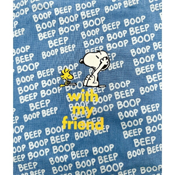 スヌーピー トートバッグ ブルー SNOOPY