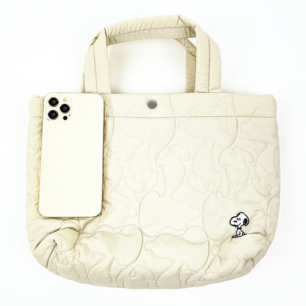 スヌーピー ROOTOTE キルティングランチトートバッグ(アイボリー) SNOOPY