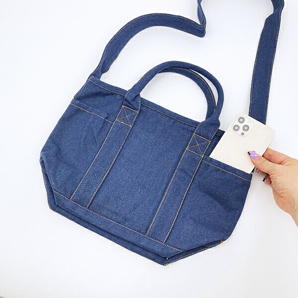 スヌーピー 刺繍ランチトートバッグ ネイビー ROOTOTE ルートート コラボ SNOOPY