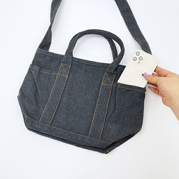 スヌーピー 刺繍ランチトートバッグ グレー ROOTOTE ルートート コラボ SNOOPY