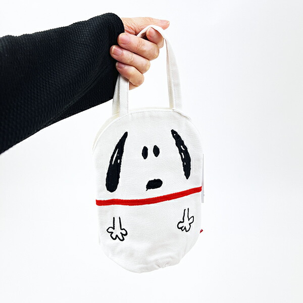 スヌーピー 3サイズトートバッグ＆ポーチ・チャーム 5点セット (ホワイト) SNOOPY ROOTOTE ルートート コラボ