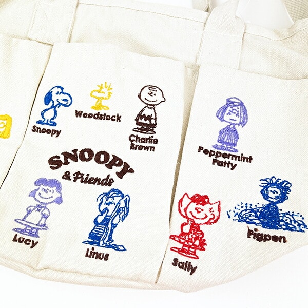 スヌーピー バケツ型2WAYトートバッグ アイボリー ショルダーバッグ ROOTOTE ルートート コラボ SNOOPY