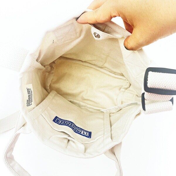 スヌーピー バケツ型2WAYミニトートバッグ アイボリー ショルダーバッグ ROOTOTE ルートート コラボ SNOOPY