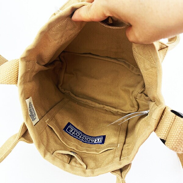 スヌーピー バケツ型2WAYミニトートバッグ ベージュ ショルダーバッグ ROOTOTE ルートート コラボ SNOOPY