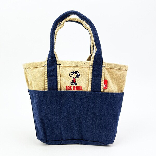 スヌーピー トートバッグ(S) (ネイビー) ランチ SNOOPY ROOTOTE ルートート コラボ
