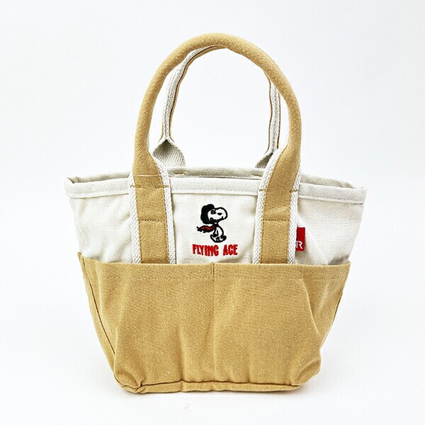 スヌーピー トートバッグ(S) (ブラウン) ランチ SNOOPY ROOTOTE ルートート コラボ