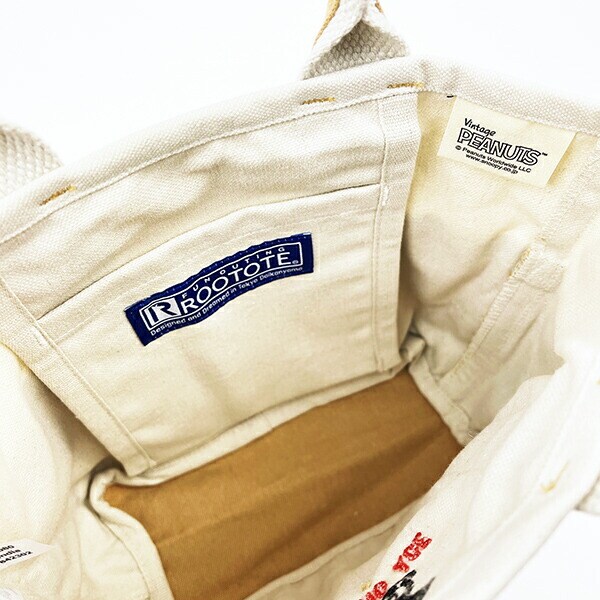 スヌーピー トートバッグ(S) (ブラウン) ランチ SNOOPY ROOTOTE ルートート コラボ