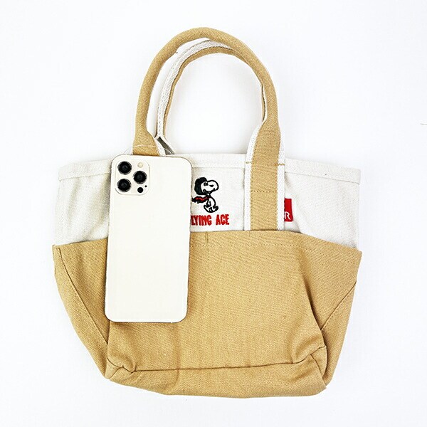 スヌーピー トートバッグ(S) (ブラウン) ランチ SNOOPY ROOTOTE ルートート コラボ
