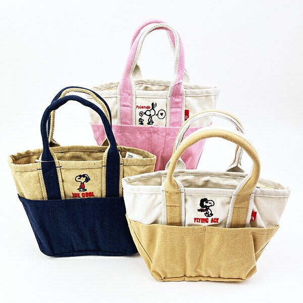スヌーピー トートバッグ(S) (ブラウン) ランチ SNOOPY ROOTOTE ルートート コラボ
