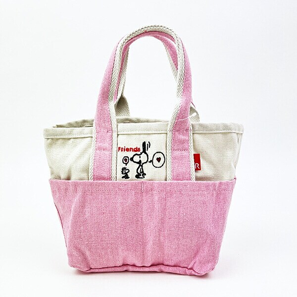 スヌーピー トートバッグ(S) (ピンク) ランチ SNOOPY ROOTOTE ルートート コラボ