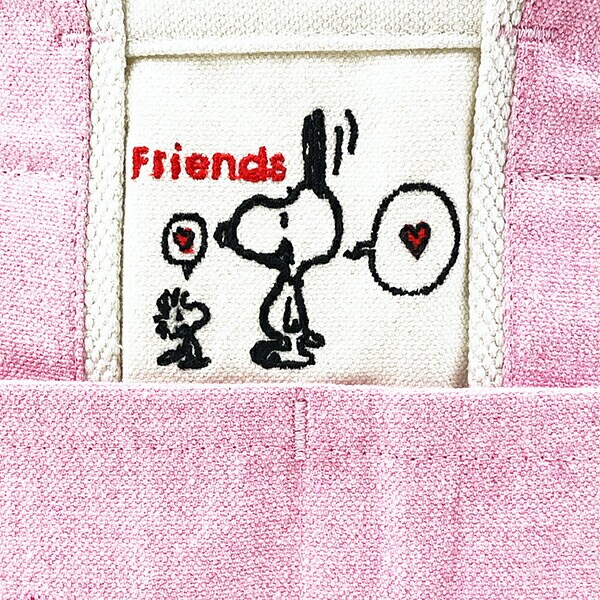 スヌーピー トートバッグ(S) (ピンク) ランチ SNOOPY ROOTOTE ルートート コラボ