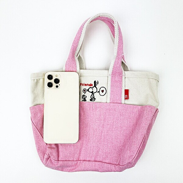 スヌーピー トートバッグ(S) (ピンク) ランチ SNOOPY ROOTOTE ルートート コラボ