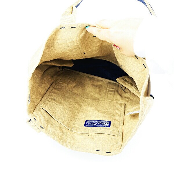 スヌーピー トートバッグ(M) (ネイビー) ランチ SNOOPY ROOTOTE ルートート コラボ