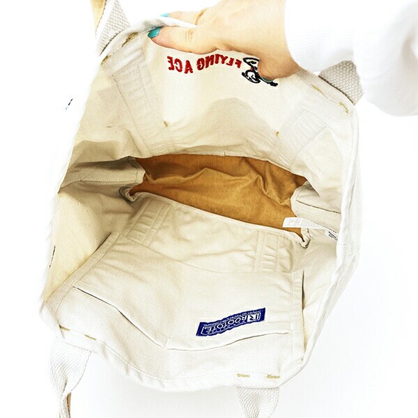 スヌーピー トートバッグ(M) (ブラウン) ランチ SNOOPY ROOTOTE ルートート コラボ