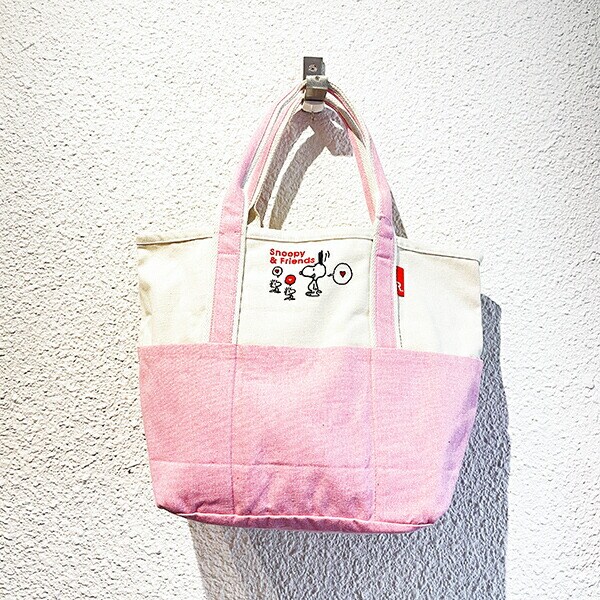スヌーピー トートバッグ(M) (ピンク) ランチ SNOOPY ROOTOTE ルートート コラボ