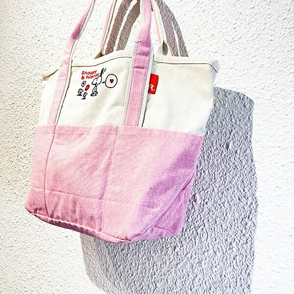 スヌーピー トートバッグ(M) (ピンク) ランチ SNOOPY ROOTOTE ルートート コラボ