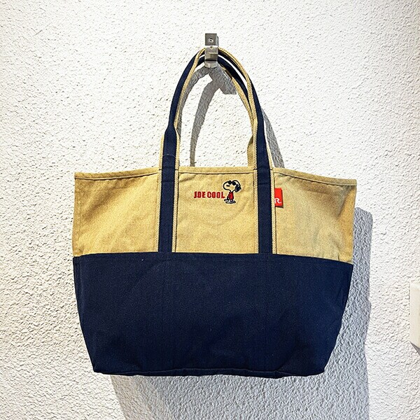 スヌーピー トートバッグ(L) (ネイビー) ランチ SNOOPY ROOTOTE ルートート コラボ