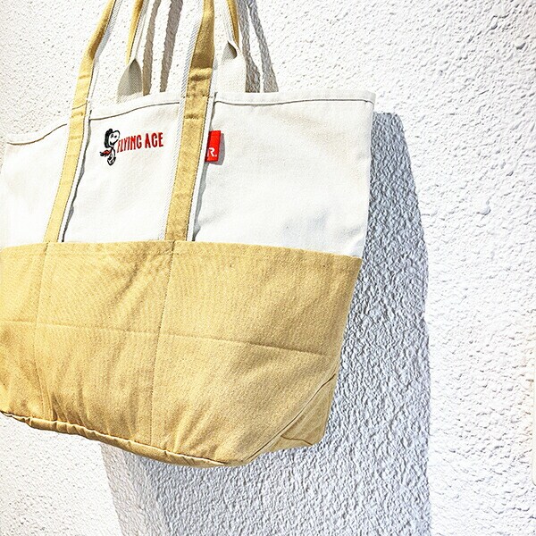 スヌーピー トートバッグ(L) (ブラウン) ランチ SNOOPY ROOTOTE ルートート コラボ