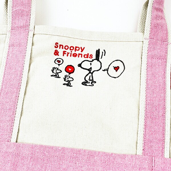 スヌーピー トートバッグ(L) (ピンク) ランチ SNOOPY ROOTOTE ルートート コラボ
