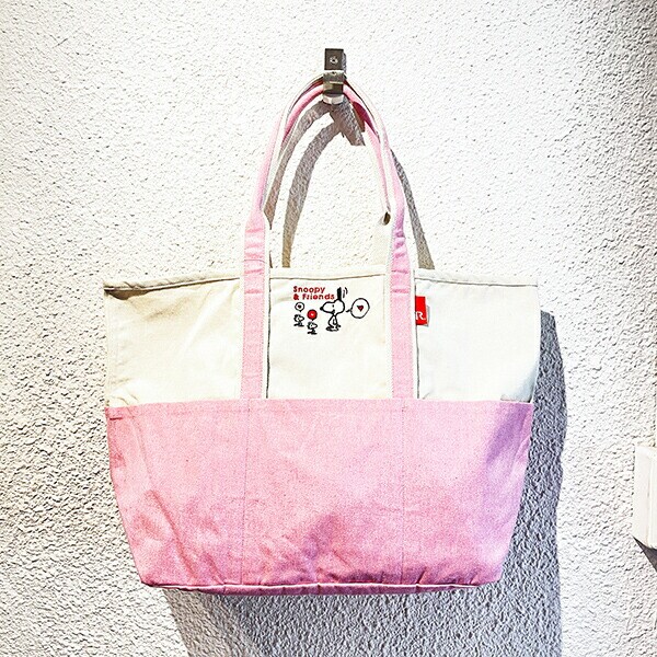 スヌーピー トートバッグ(L) (ピンク) ランチ SNOOPY ROOTOTE ルートート コラボ