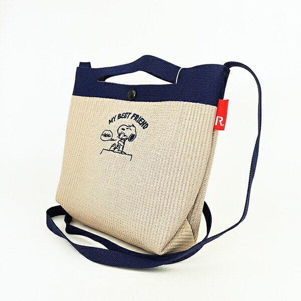 スヌーピー ルフル ショルダーバッグ ネイビー SNOOPY ROOTOTE ルートート コラボ