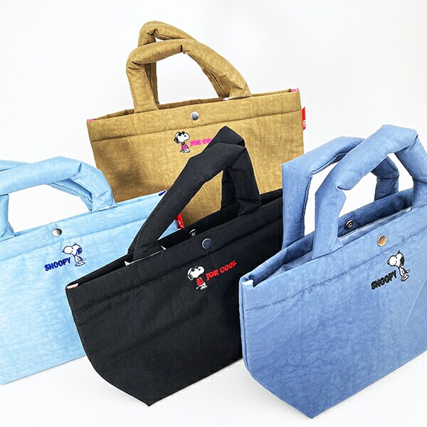 スヌーピー トートバッグ ブラック SNOOPY ROOTOTE ルートート コラボ