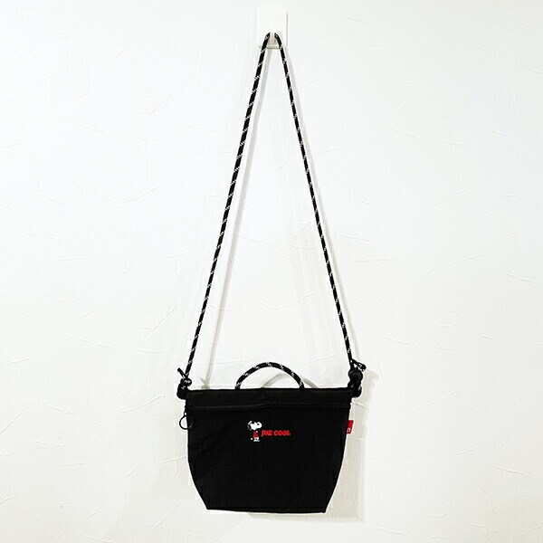 スヌーピー サコッシュ ブラック ショルダーバッグ SNOOPY ROOTOTE ルートート コラボ