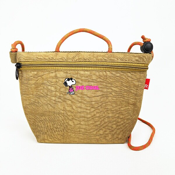 スヌーピー サコッシュ ブラウン ショルダーバッグ SNOOPY ROOTOTE ルートート コラボ